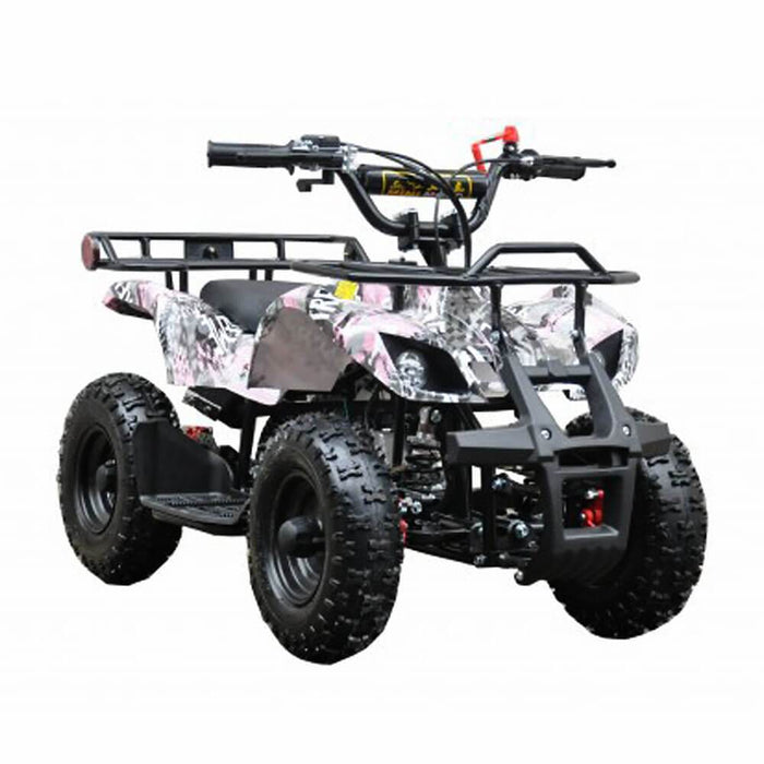 Motoworks Motoworks 49cc Petrol Powered 2-Stroke Farm Kids Quad Bike - Pink MOT-49ATV-FA-PIN