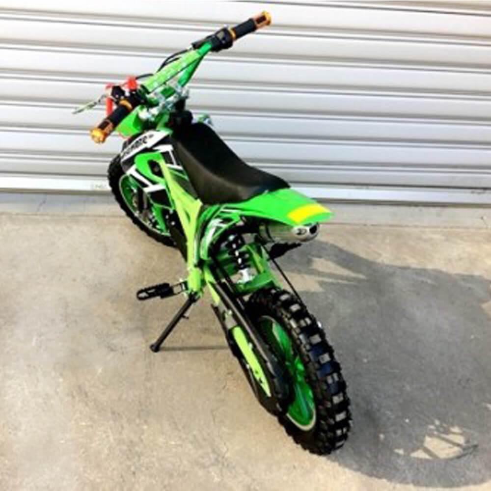 MJM MJM 49cc Petrol Powered 2-Stroke Kids Dirt Bike - Green MJM-49DB-GRE