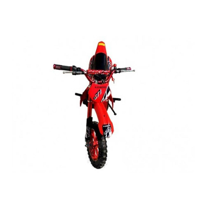 MJM MJM 49cc Petrol Powered 2-Stroke Kids Dirt Bike - Red MJM-49DB-RED