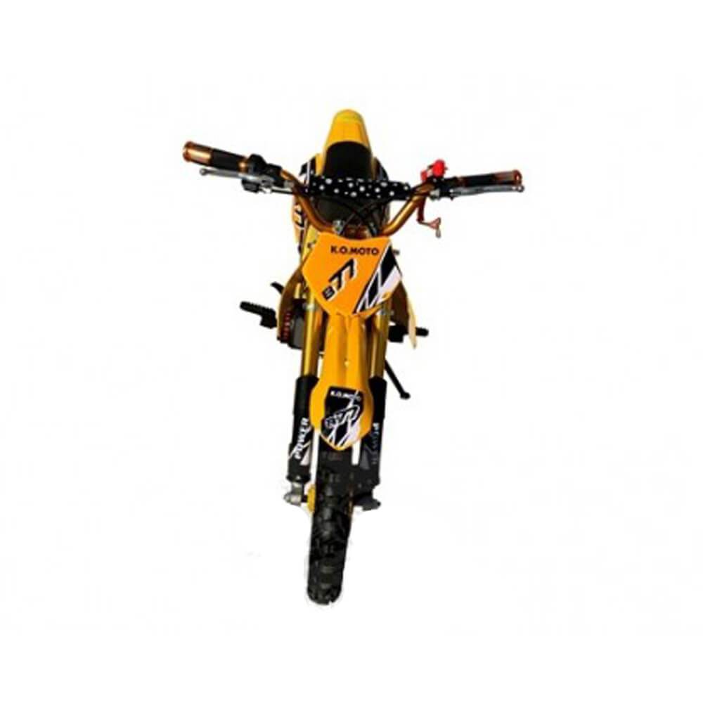 MJM MJM 49cc Petrol Powered 2-Stroke Kids Dirt Bike - Yellow MJM-49DB-YEL