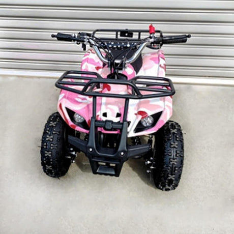 MJM MJM 49cc Petrol Powered 2-Stroke Farm Kids ATV Quad Bike - Pink MJM-49ATV-FA-PIN