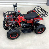 MJM MJM 49cc Petrol Powered 2-Stroke Farm Kids ATV Quad Bike - Red MJM-49ATV-FA-RED