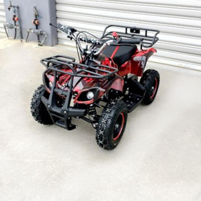 MJM MJM 49cc Petrol Powered 2-Stroke Farm Kids ATV Quad Bike - Red MJM-49ATV-FA-RED