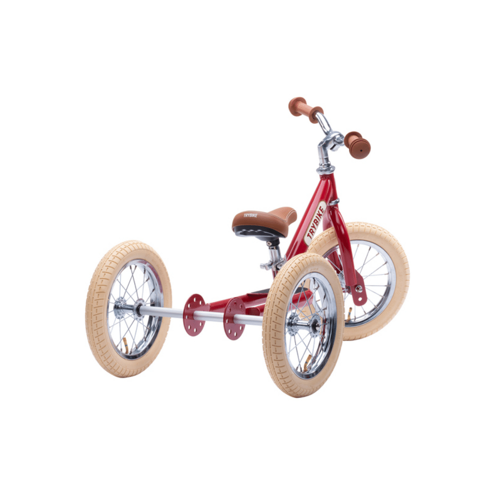 Trybike Trybike Steel 2 in 1 Kids Trike/Balance Bike - Vintage Red TB6175