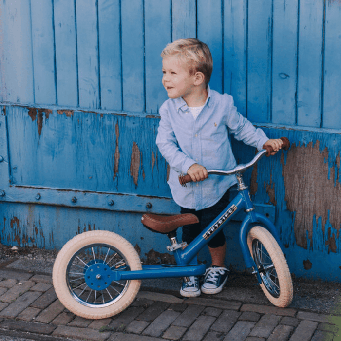 Trybike Copy of Trybike Steel 2 in 1 Kids Trike/Balance Bike - Vintage Blue TB6142