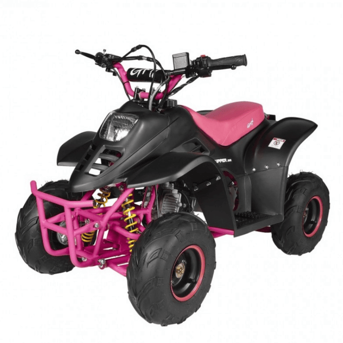 GMX GMX 70cc Ripper-X Junior Petrol Powered Kids Quad Bike - Black / Pink GE-YB70X-BLKPIN