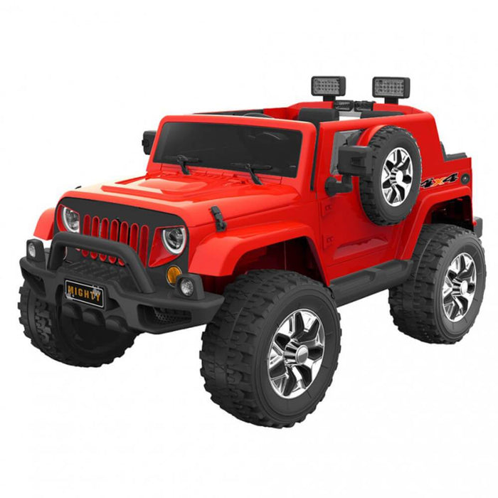 Go Skitz Red Go Skitz Jeep Style 12V Kids Electric Ride On with Spare Wheel GS-8390065R