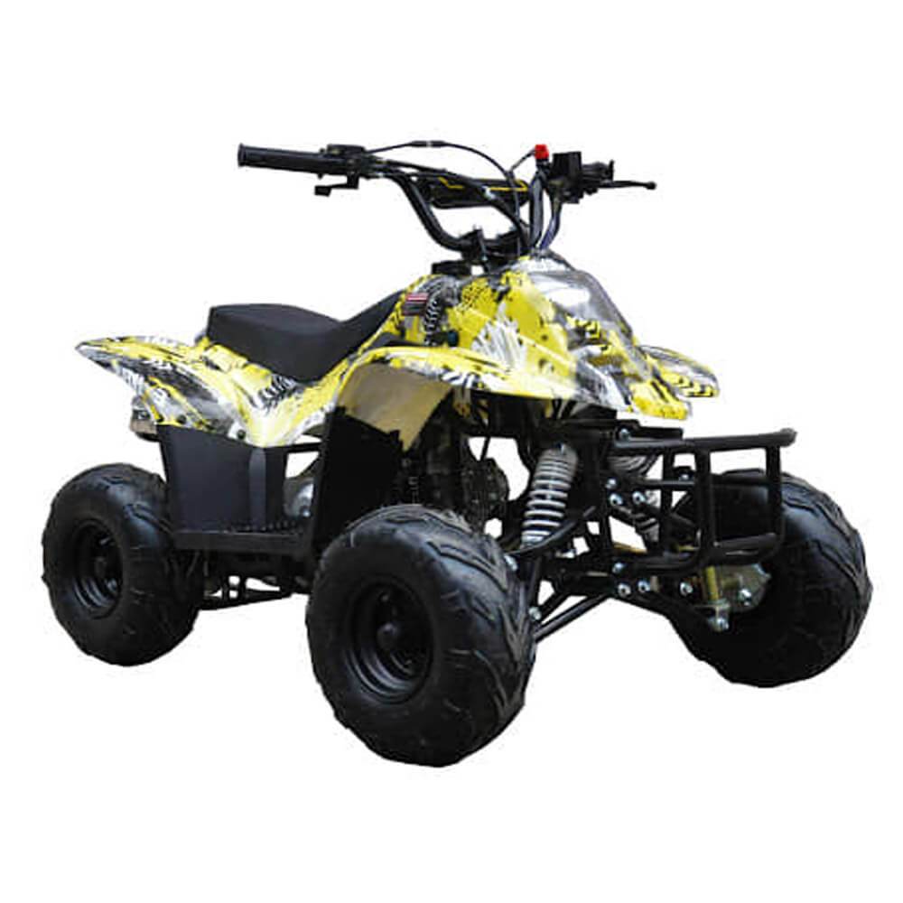 Motoworks Motoworks 110cc Petrol Powered 4-Stroke Sports Kids Quad Bike - Yellow MOT-110ATV-SP-YEL