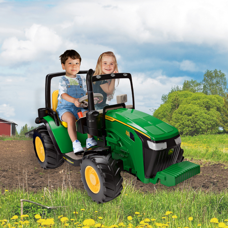 John Deere John Deere Dual Force 2-Seater 12v Kids Ride-On Tractor IGOD0550