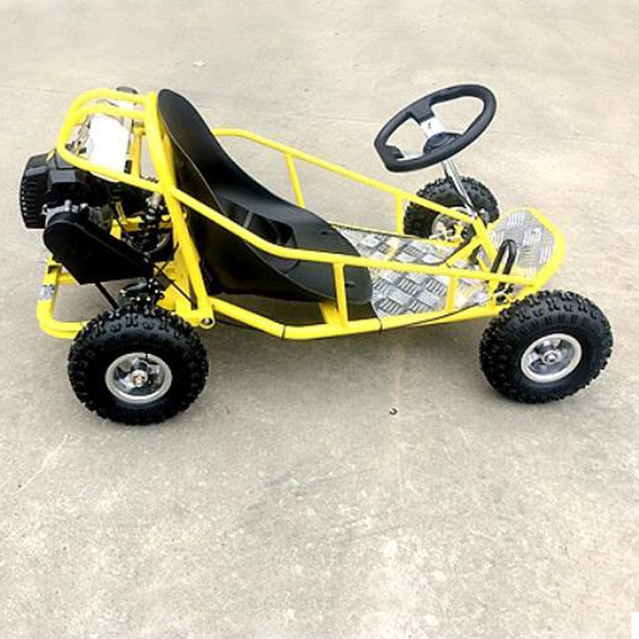 MJM Yellow MJM 49cc Automatic 2-Stroke  Kids Mini Go Kart MJM-49GK-YEL