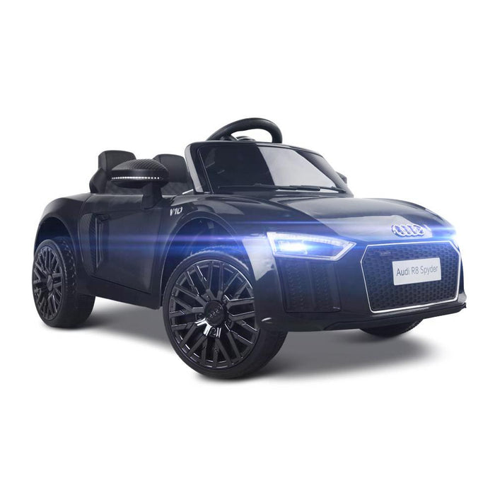 Unbranded Audi R8 Licensed Black 12v Ride-On Kids Car RCAR-R8-S-BK