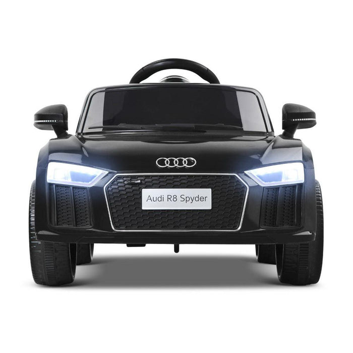 Unbranded Audi R8 Licensed Black 12v Ride-On Kids Car RCAR-R8-S-BK