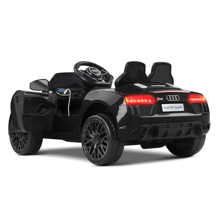 Unbranded Audi R8 Licensed Black 12v Ride-On Kids Car RCAR-R8-S-BK