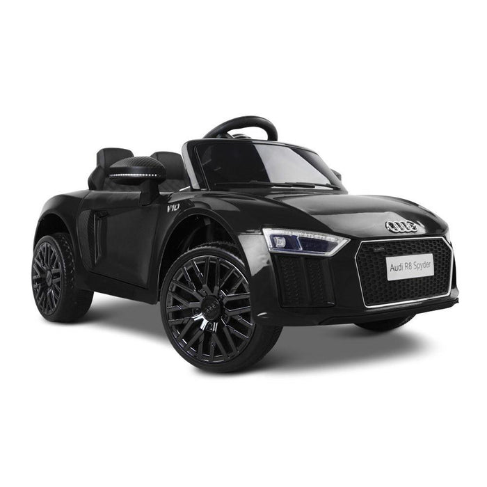 Unbranded Audi R8 Licensed Black 12v Ride-On Kids Car RCAR-R8-S-BK