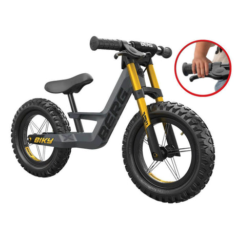 BERG BERG Biky Cross Grey 12" Inch Wheel Kids Balance Bike With Handbrake 24.74.71.00