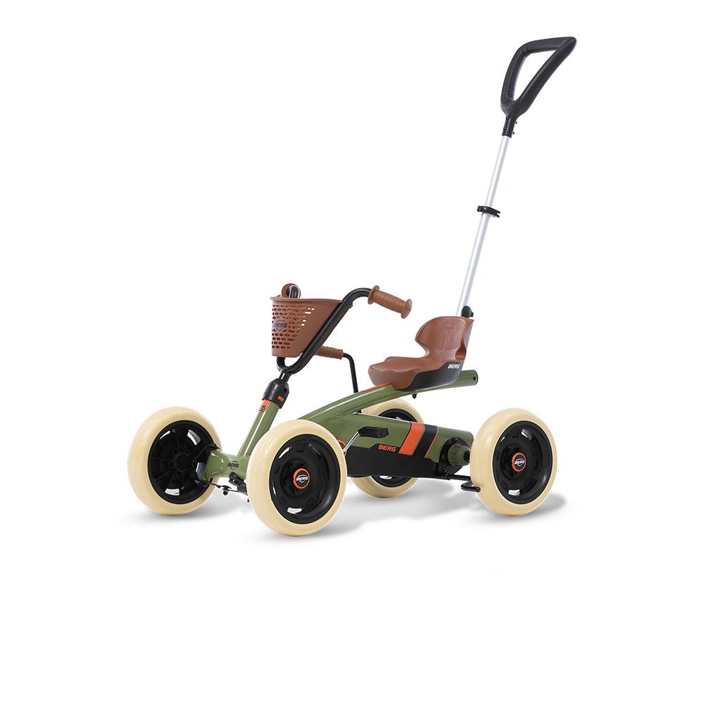 BERG BERG Buzzy Retro Green 2-in-1 Kids Ride On Pedal & Push Kart 24.32.02.00