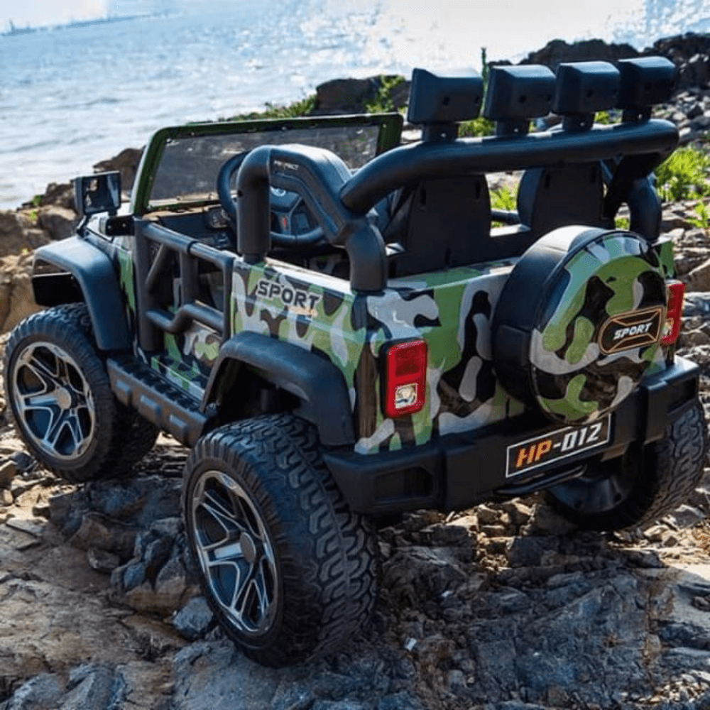 Kids Car Sales Big 2-Seat Beach-Cruiser 12v Kids Ride-On SUV w/ Remote - Camo BJP012-CAM