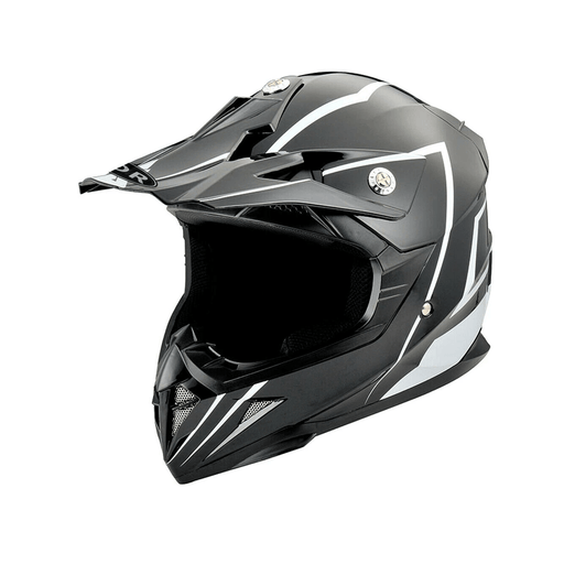 TDRMOTO Black / Small (47-48cm) TRDMOTO Kids Full-Face Motorbike/ATV Helmet TP440BLK