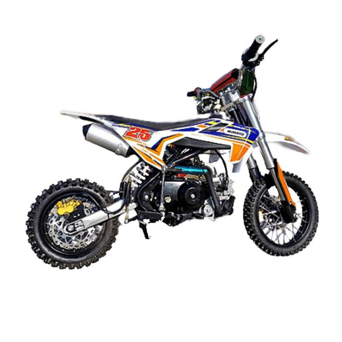 MJM MJM 70cc Petrol Powered 4-Stroke Semi-Auto Kids Dirt Bike - Orange MJM-70DB-ORA