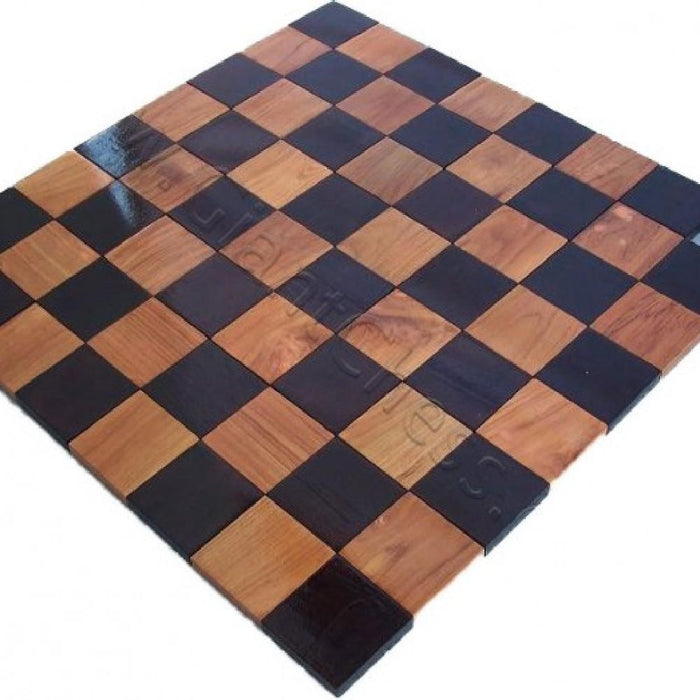 Yard Games Teak 9cm Timber Giant Checkers Set