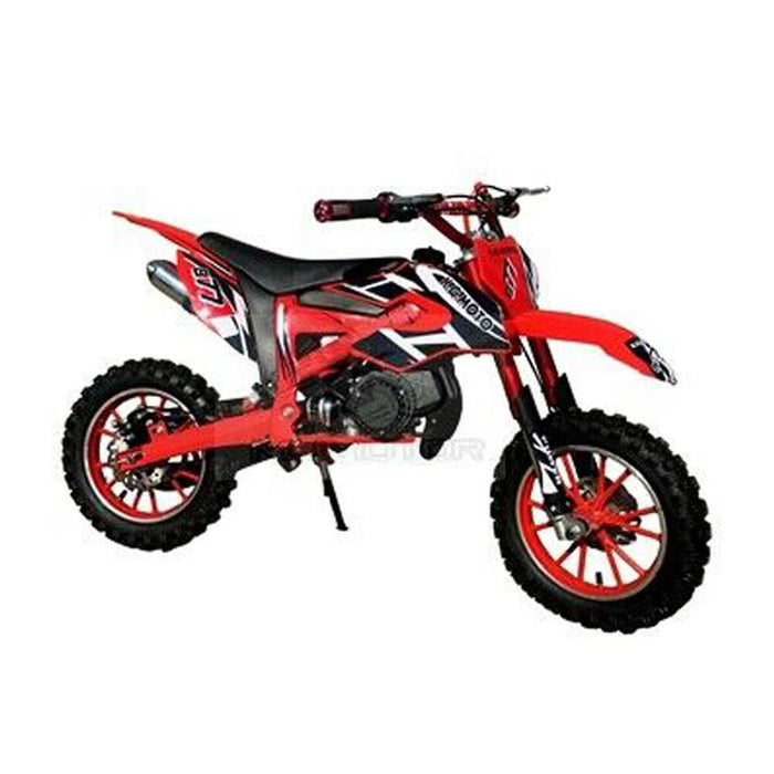 MJM MJM 49cc Petrol Powered 2-Stroke Kids Dirt Bike - Red MJM-49DB-RED