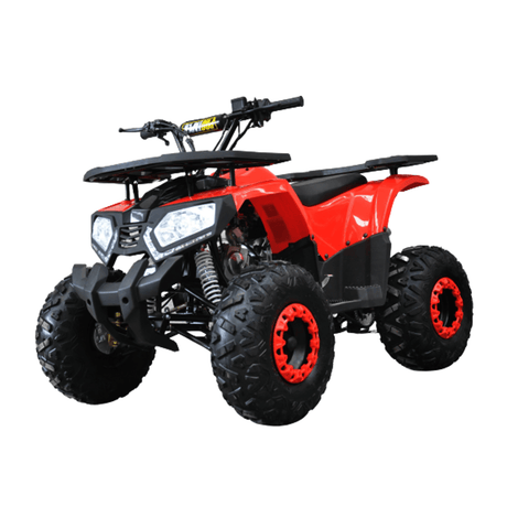 Motoworks 150cc Petrol Powered 4-Stroke Raider Kids Quad Bike -RED