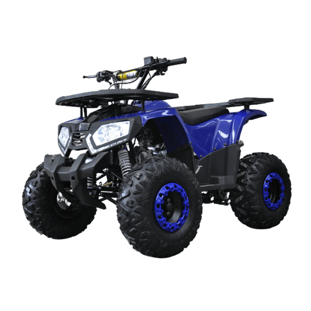 Motoworks 150cc Petrol Powered 4-Stroke Raider Kids Quad Bike - Blue