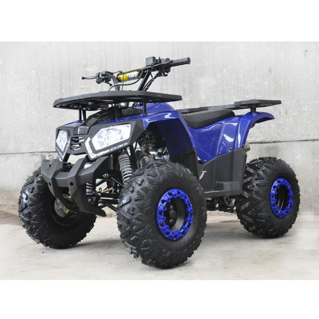 Motoworks Motoworks 150cc Petrol Powered 4-Stroke Raider Kids Quad Bike - Blue MOT-150ATV-RA-BLU