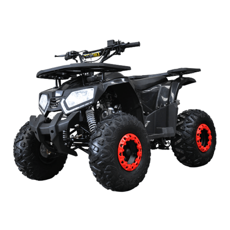 Motoworks 150cc Petrol Powered 4-Stroke Raider Kids Quad Bike - Black