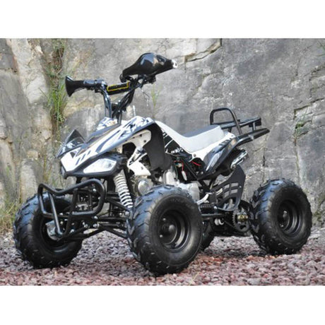 Motoworks 125cc Petrol-Powered 4-Stroke Sports Kids Quad Bike - Black