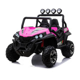 Kids Car Sales Big 2-Seat Trail-Cat 24v Kids Ride-On Buggy w/ Remote - Pink BJS2588-1-PIN