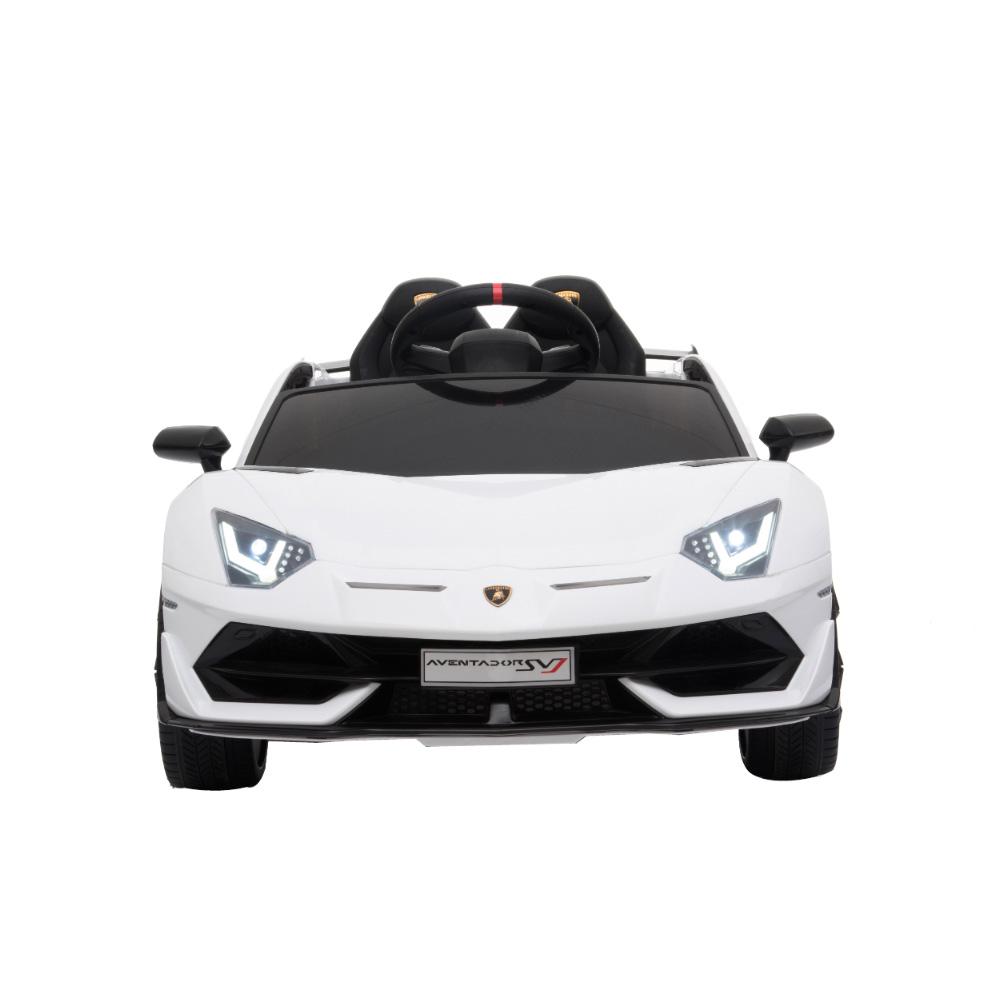 Kids Car Sales Lamborghini Aventador SVJ 12v Kids Ride-On Car w/ Remote - White HL328-WHI