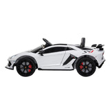 Kids Car Sales Lamborghini Aventador SVJ 12v Kids Ride-On Car w/ Remote - White HL328-WHI