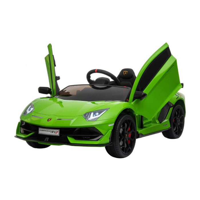 Kids Car Sales Lamborghini Aventador SVJ 12v Kids Ride-On Car w/ Remote - Green HL328-GRE