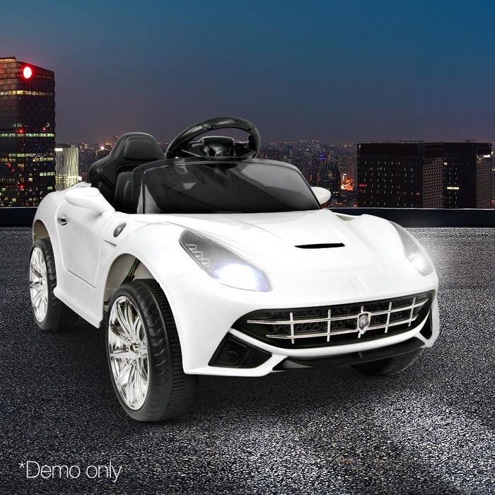 Unbranded Ferrari F12 Inspired White 6v Ride-On Kids Car RCAR-F12-WH