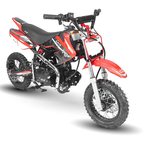 Products GMX 70cc 4-Stroke Semi-Auto Pro Kids Dirt Bike - Red - KIDS CAR SALES