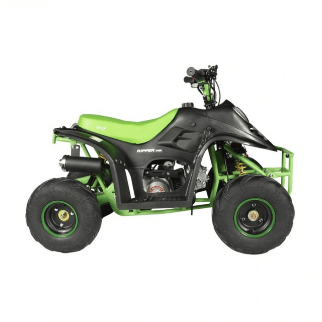 GMX GMX 70cc Ripper-X Junior Petrol Pwered Kids Quad Bike - Black / Green GE-YB70X-BLKGRN