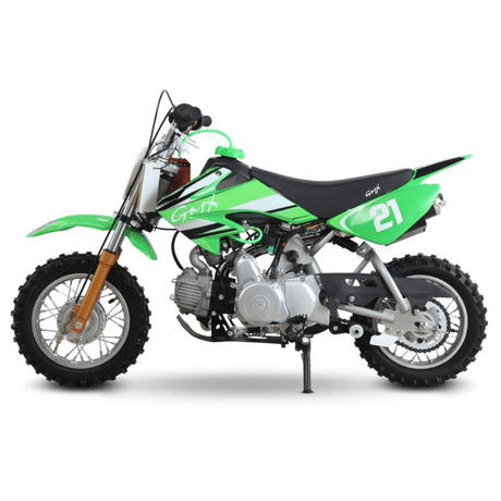 GMX GMX 50cc Moto50 4-Stroke Petrol Powered Kids Dirt Bike - Green GMXUB50GRN