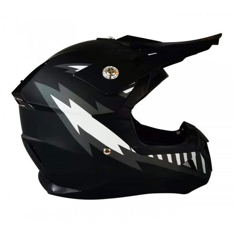 GMX GMX Motorcross Junior Kids Safety Helmet - Black