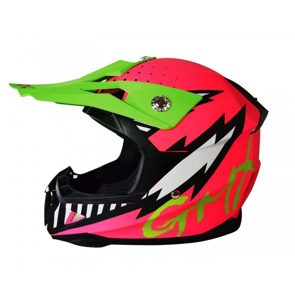 GMX GMX Motorcross Junior Kids Safety Helmet - Pink