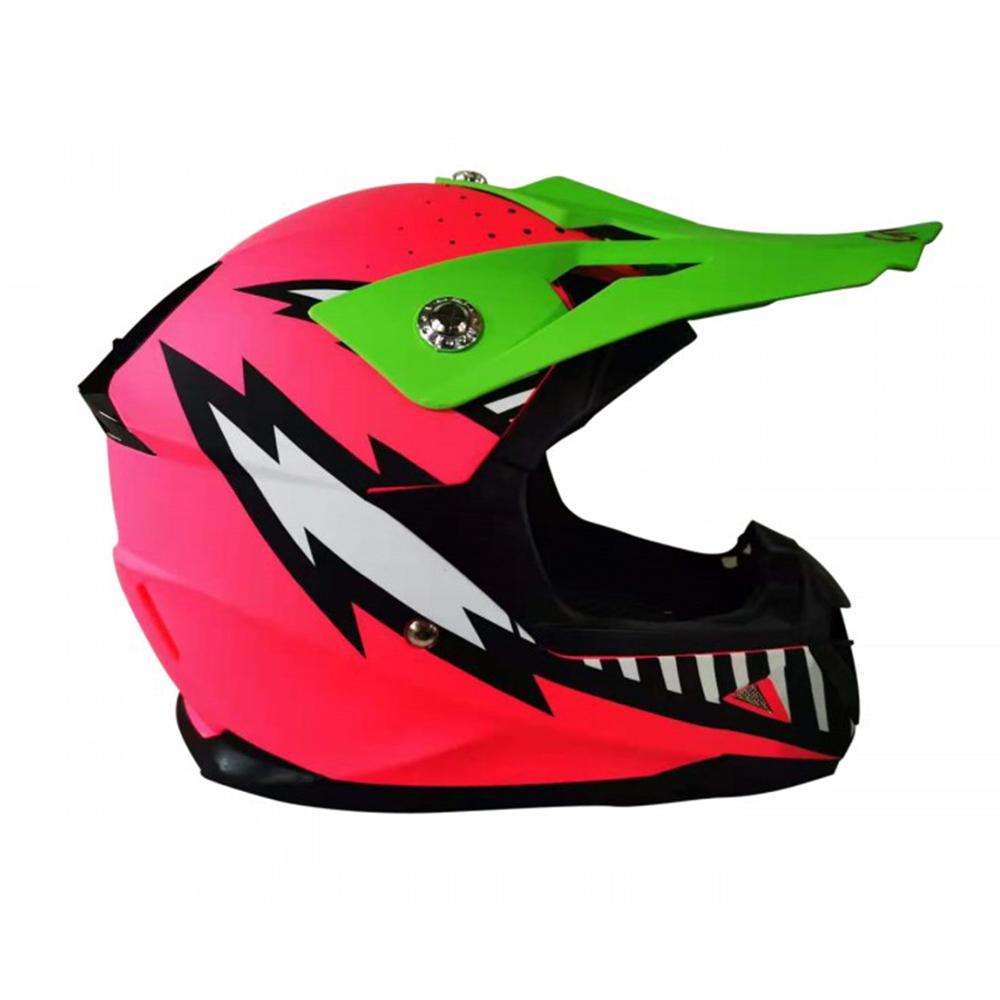 GMX GMX Motorcross Junior Kids Safety Helmet - Pink