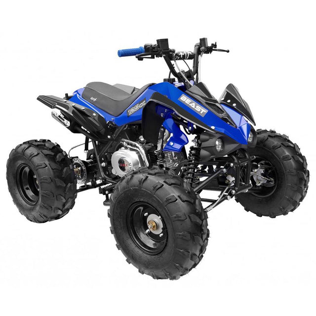 GMX GMX The Beast 125cc Petrol-Powered 4-Stroke Sports Quad Bike - Blue GE-YX125-BLU