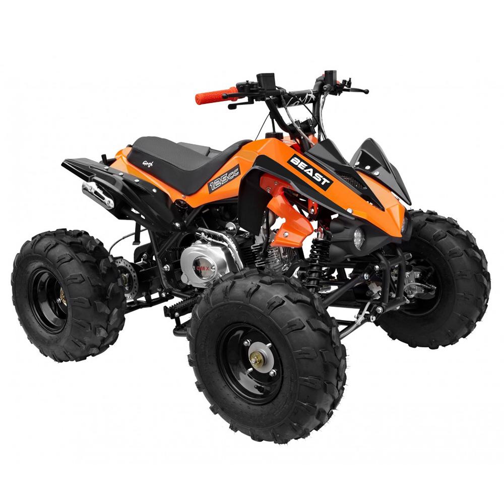 GMX GMX The Beast 125cc Petrol-Powered 4-Stroke Sports Quad Bike - Orange GE-YX125-ORG