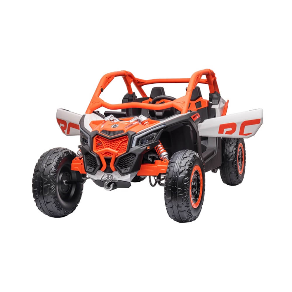 CAN-AM Licensed 2-Seats Electric UTV 24V Kids Ride On - Orange - KIDS CAR SALES