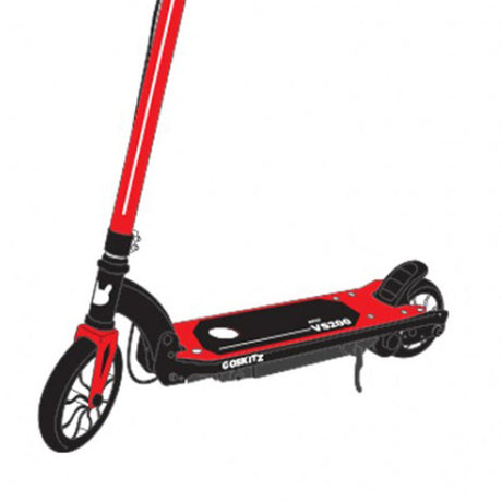 Go Skitz Go Skitz VS200 12v Foldable Kids Electric Scooters - Red GSVS200FRED