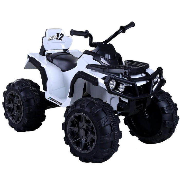 Go Skitz White Go Skitz Adventure 12v Electric Kids Quad Bike GSQUADWH