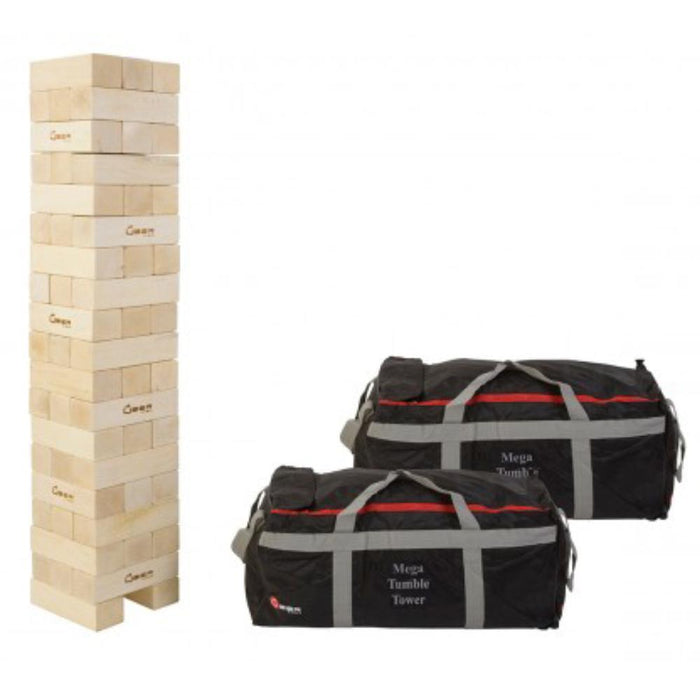 Hardwood Monster Tumble Tower Tumbling Blocks with Bag - KIDS CAR SALES