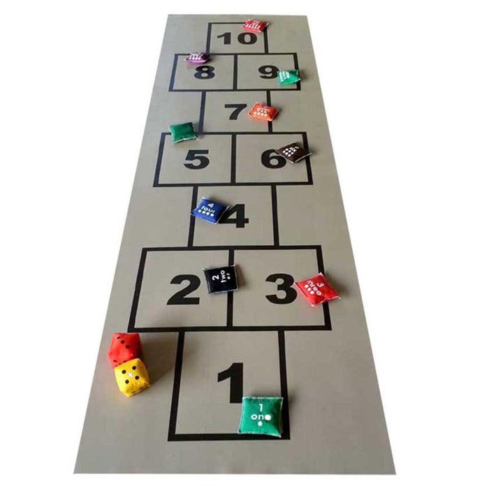 Yard Games Hopscotch 77cm x 232cm PVC Mat with Beanbags YG1242