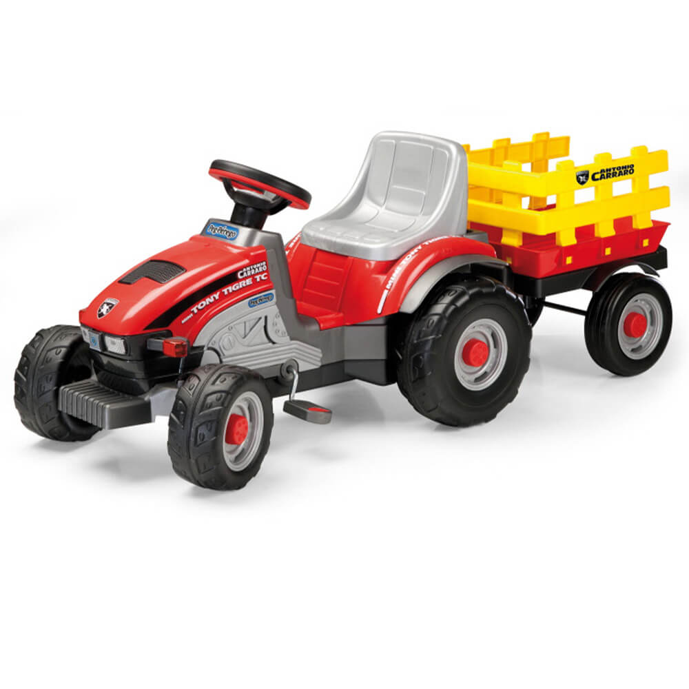 Peg Perego Peg Perego Tony Tigre Pedal Powered Kids Ride-On Tractor IGCD0529