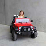 Kids Car Sales Big 2-Seat Beach-Cruiser 12v Kids Ride-On SUV w/ Remote - Red BJP012-RED